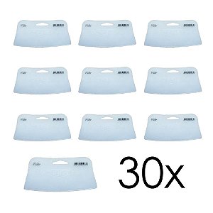 Kit 30 Aplicador Espátula Celuloide Silicone P/ Massa Tigre