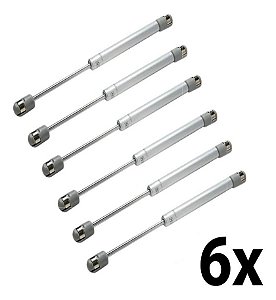 Kit 6 Pistão A Gás Gold Para Móveis 40n