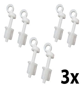 Kit 3 Conjunto De Fixação P/ Assento Sanitário Tpjpf Astra