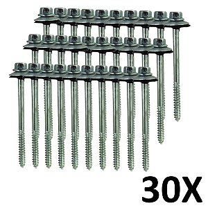 Kit 30 Parafuso para Telha com Arruelas 5/16''X110 mm