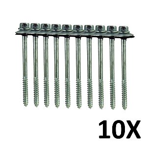 Kit 10 Parafuso para Telha com Arruelas 5/16''X150 mm