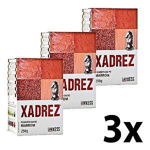 Kit 3 Pigmento Em Pó Xadrez 250g Marrom