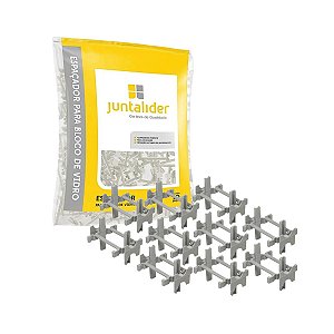 Kit 10 Espaçador P/ Assentamento Bloco Vidro 10mm Juntalider