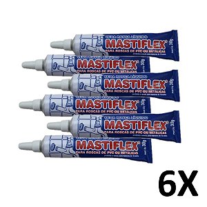Kit 6 Veda Rosca Líquida Adesivo Vedante Água Quente e Fria
