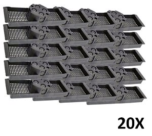 Kit 20 Caixa Luz Suporte P/ Laje Octogonal 30cm Tuboline