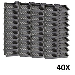 Kit 40 Caixa Luz Suporte P/ Laje Octogonal 30cm Tuboline