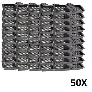 Kit 50 Caixa Luz Suporte P/ Laje Octogonal 30cm Tuboline