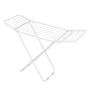 Varal Chão Abas Portátil Retrátil Apto Lavanderia 1,4Mx50cm