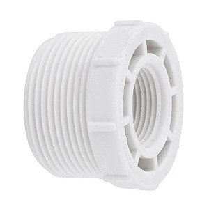 Bucha Redução Curta Roscável PVC Branca 1.1/2’’X3/4’’ Tigre