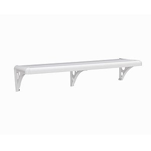 Prateleira PVC C/ Suporte 100x20cm Branca PMS/100 Astra