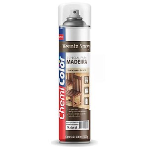 Verniz Spray Especial Acabamento Madeira Cor Natural 400ml