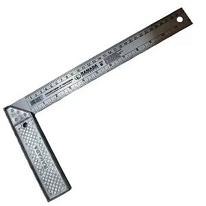 Esquadro Profissional 90º em Aço C/ Cabo 12" 30cm Ramada