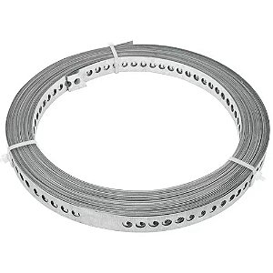 Fita Cinta De Aço Perfurada 17mm x 10m x 0,4mm Ancora