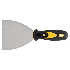 Espátula De Aço Lisa Com Cabo Emborrachado 4" 0,7mm