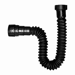 Sifão Sanfonado Super Universal P/ Pia Preto 1,10m Astra