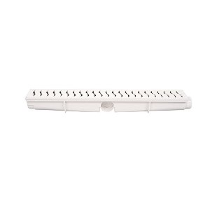 Ralo Linear Modular Coletor Grelha Branca 6,5x50cm Estrela