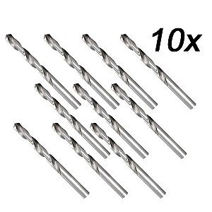 Kit 10 Brocas De Aço Rápido P/ Metal 5/16'' 8mm Irwin