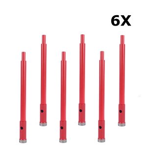 Kit 6 Serra Copo Diamantada Haste Furadeira 19mm Diametalic