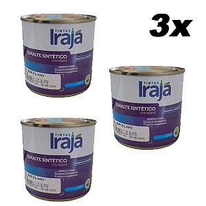 Kit 3 Zarcão Anticorrosivo Esmalte Sintético 225ml Irajá