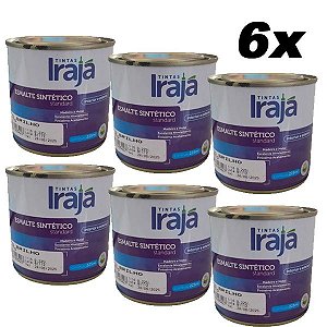 Kit 6 Zarcão Anticorrosivo Esmalte Sintético 225ml Irajá