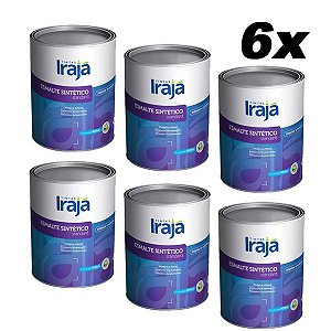 Kit 6 Zarcão Anticorrosivo Esmalte Sintético 900ml Irajá