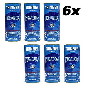 Kit 6 Thinner Automotivo IT 16 Diluição Limpeza 900ml Itaqua