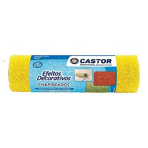 Rolo Espuma Texturizada P/ Chapiscado Decorativo 23cm Castor