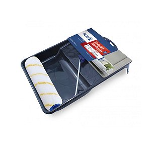 Kit Pintura 3 Peças Suporte Rolo Bandeja Parede 23cm Tigre