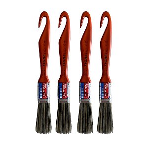 Kit 4 Trincha Pincel P/ Pintura Látex Acrílica 3/4'' Tigre