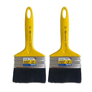 Kit 2 Trincha Pincel P/ Pintura Tinta Esmalte Óleo 4'' Tigre