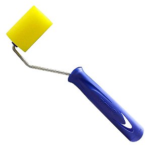 Rolo Pintura Rolinho Espuma Amarela C/ Cabo 5cm Tigre