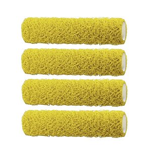 Kit 4 Rolo Pintura Massa Acrílica Textura Média 23cm Tigre