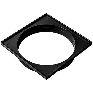 Porta Grelha Ralo Quadrado Caxilho Preto 150mm Estrela
