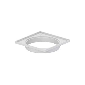 Porta Grelha Ralo Quadrado Caxilho Branco 150mm Tigre