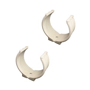 Kit 2 Abraçadeira Impacto Cano Tubo 75mm 3'' Branca Estrela