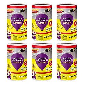 Kit 6 Mini Tela Estruturante Rodapé Ralos 21cmx5m Quartzolit
