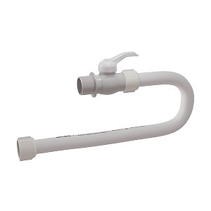 Engate Flexível C/ Registro PVC Branco 1/2'' X 40cm Estrela