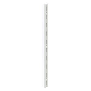 Trilho P/ Prateleira Cremalheira Aço Simples 1m Branco