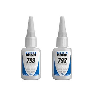 Kit 2 Cola Adesiva Instantânea Multiuso 20g 793 Tekbond