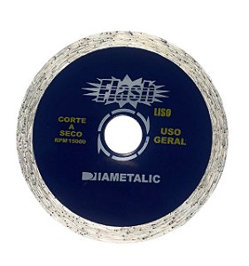 Disco Diamantado Flash Liso Uso Geral 110 X 20mm Diametalic