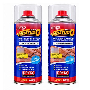 Kit 2 Spray Emborrachado Impermeável Borracha Líquida 100ml