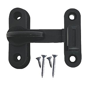Tranqueta Trinco Fecho PVC P/ Porta Sanfonada Janela Preto