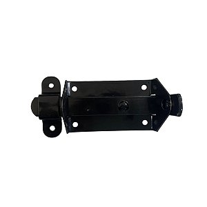 Trinco Fecho Chato P/ Portão Porta Cadeado 11x5cm Nº4 Preto