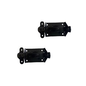 Kit 2 Trinco Fecho Chato Portão Porta Cadeado 5x3cm N0 Preto