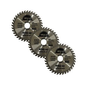 Kit 3 Disco Serra Wídea Madeira 36 Dentes 110mm x 20mm Matz