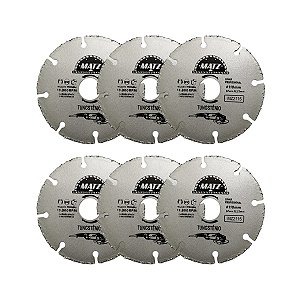 Kit 6 Disco Segmentado Tungstênio Esmerilhadeira 110x22,23mm