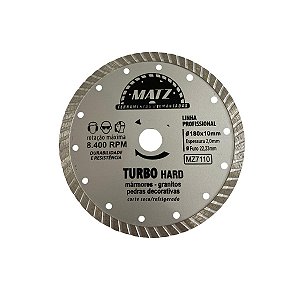 Disco De Corte Diamantado Turbo Hard 10mm 180x22,23mm Matz