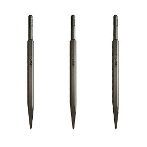 Kit 3 Ponteiro Martelete Perfurador SDS Plus 14x250mm Matz