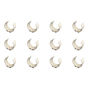 Kit 12 Abraçadeira Impacto P/ Cano 25mm 3/4'' Branca Estrela
