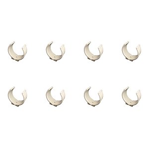 Kit 8 Abraçadeira Impacto P/ Cano 25mm 3/4'' Branca Estrela
